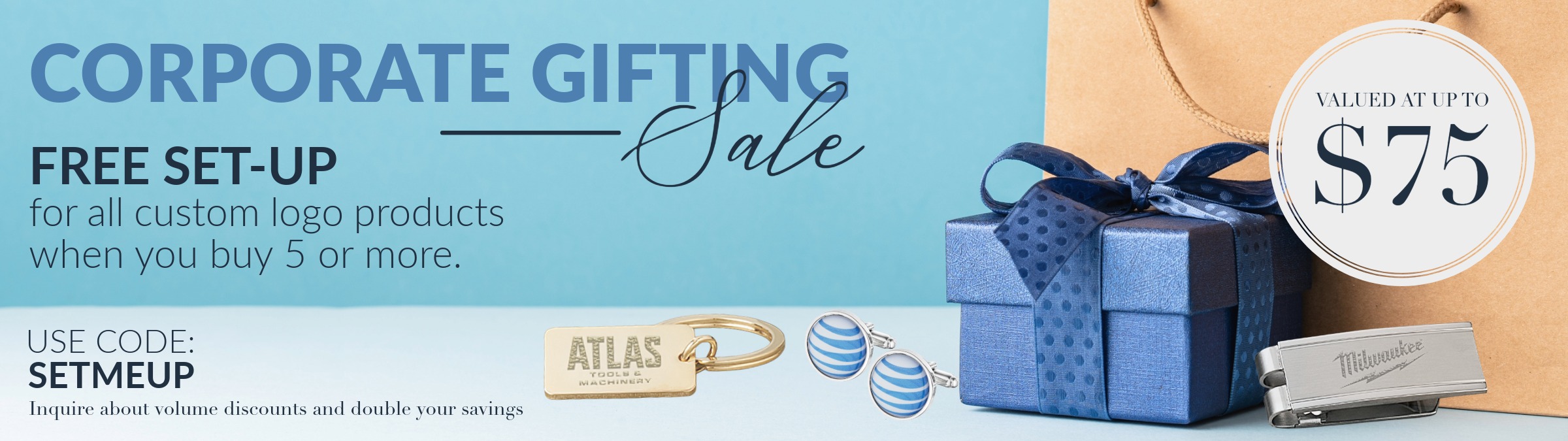 Corporate Gifting Sale | Free Set Up On Custom Logo Products